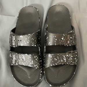 Freedom Moses Two Band Slide - Black